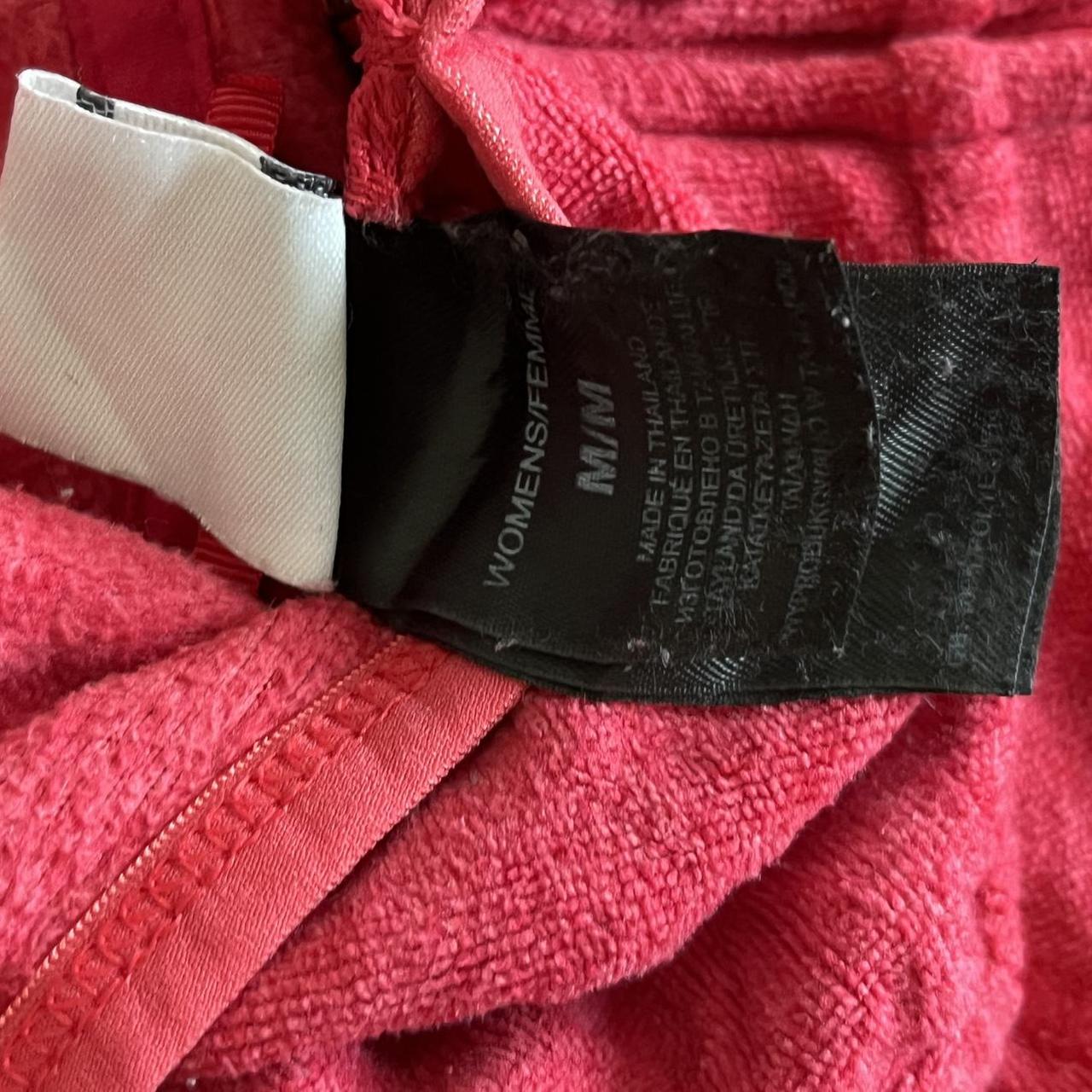 Pink The North Face zip-up hoodie in size Medium