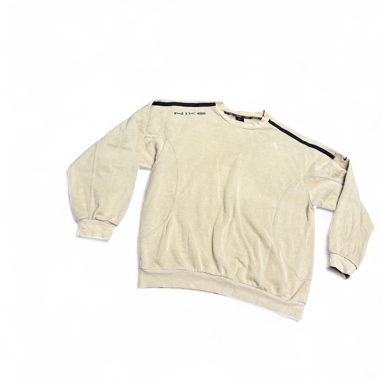 Nike 90s Cream & Brown Crewneck – Medium