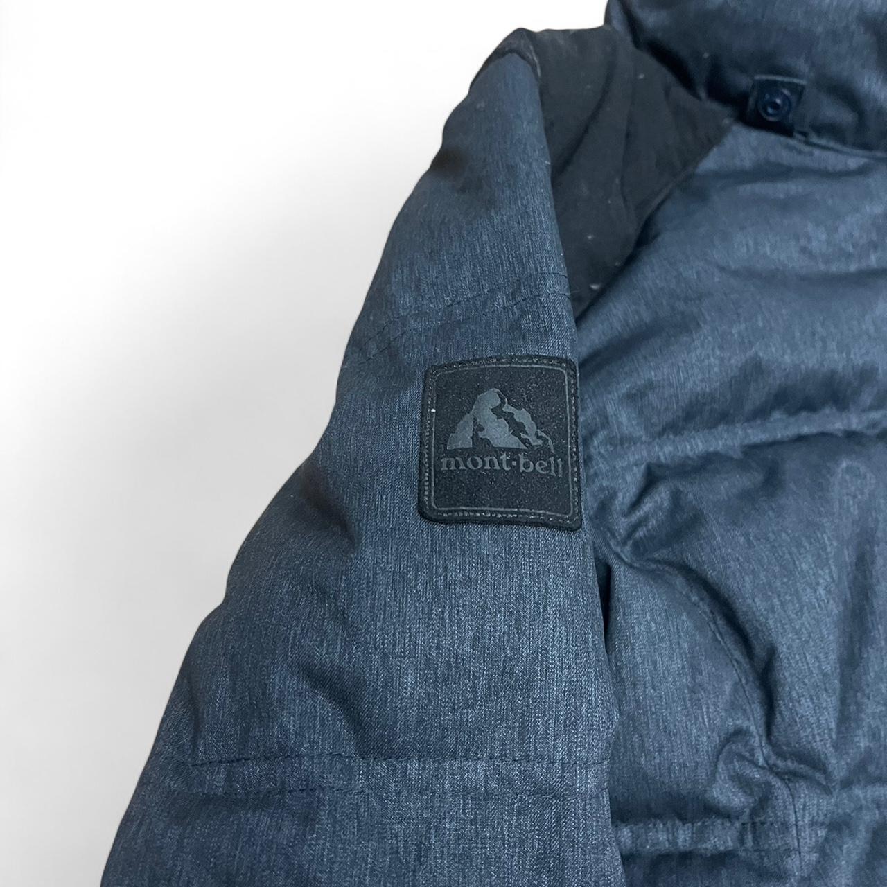 Women’s Long Navy Down Puffer Parka Coat – Warm Winter Coat by Montbell – Size 95 women’s S/M