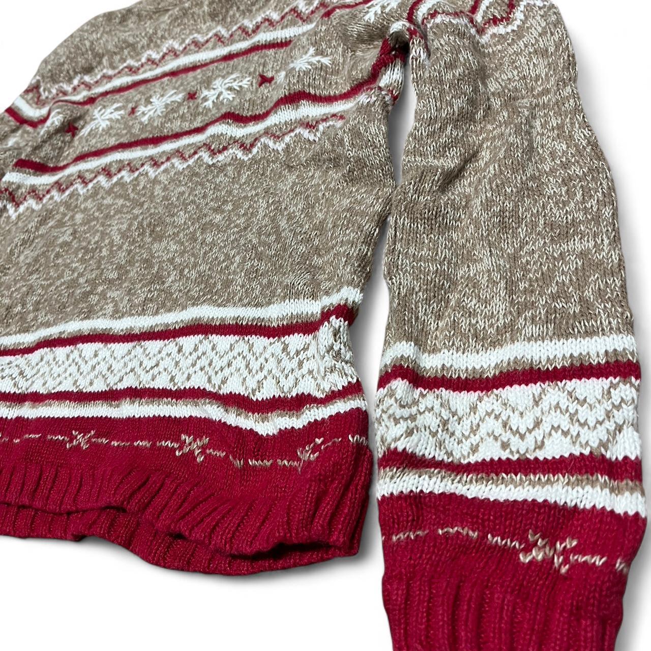 Beige & Red Christmas Jumper – Christopher & Banks (S)