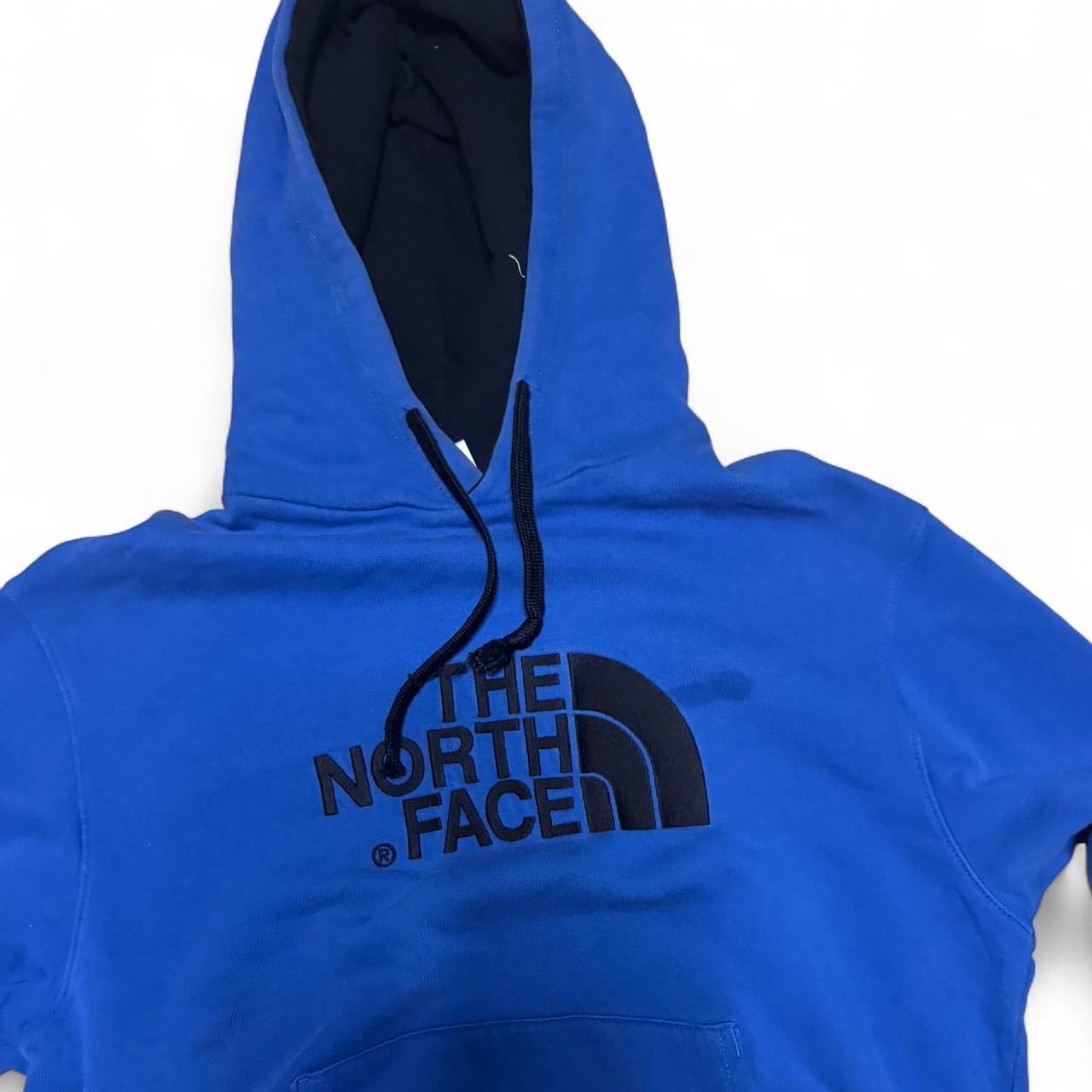 -blue north face hoodie
