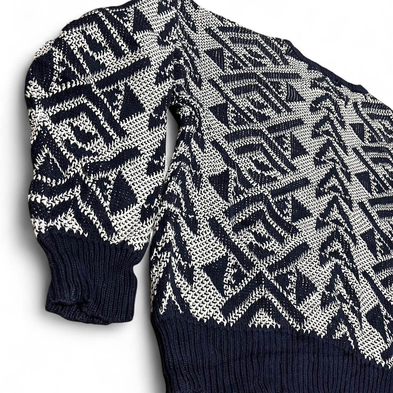 Navy & White Knit – Gianfranco Ruffini (L)