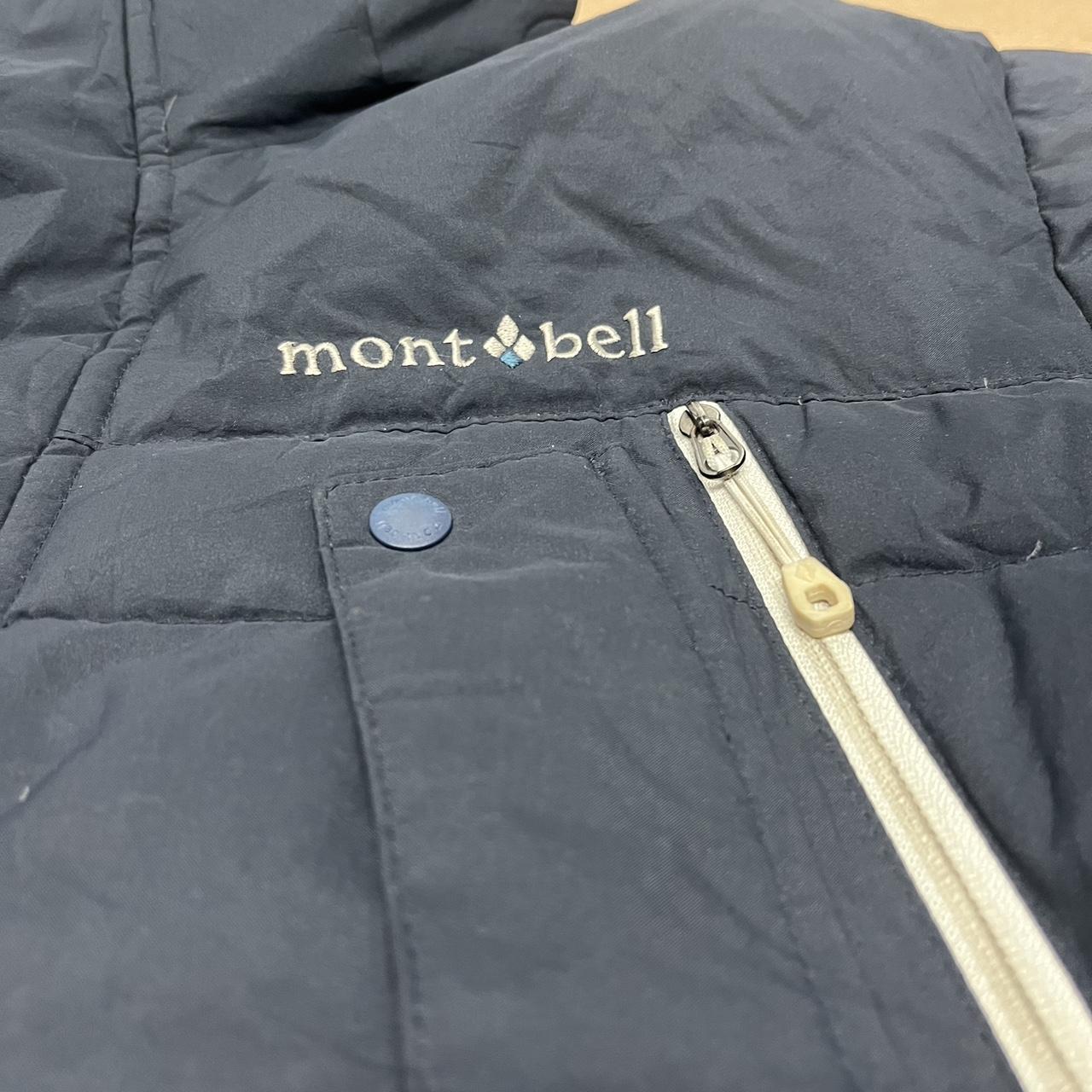 Men’s genuine Montbell down parka in navy blue