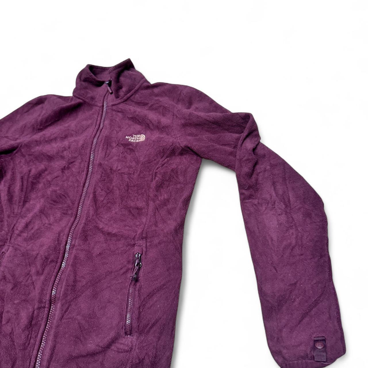 The North Face purple fleece in women’s size small