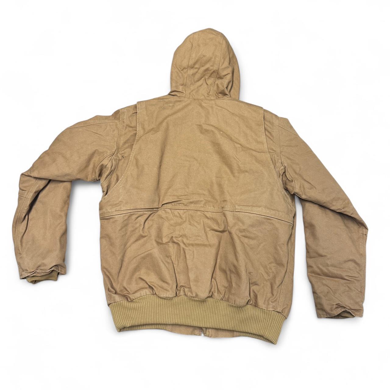 Carhartt Tan Active Jacket Fleece Lined Size M Loose Fit