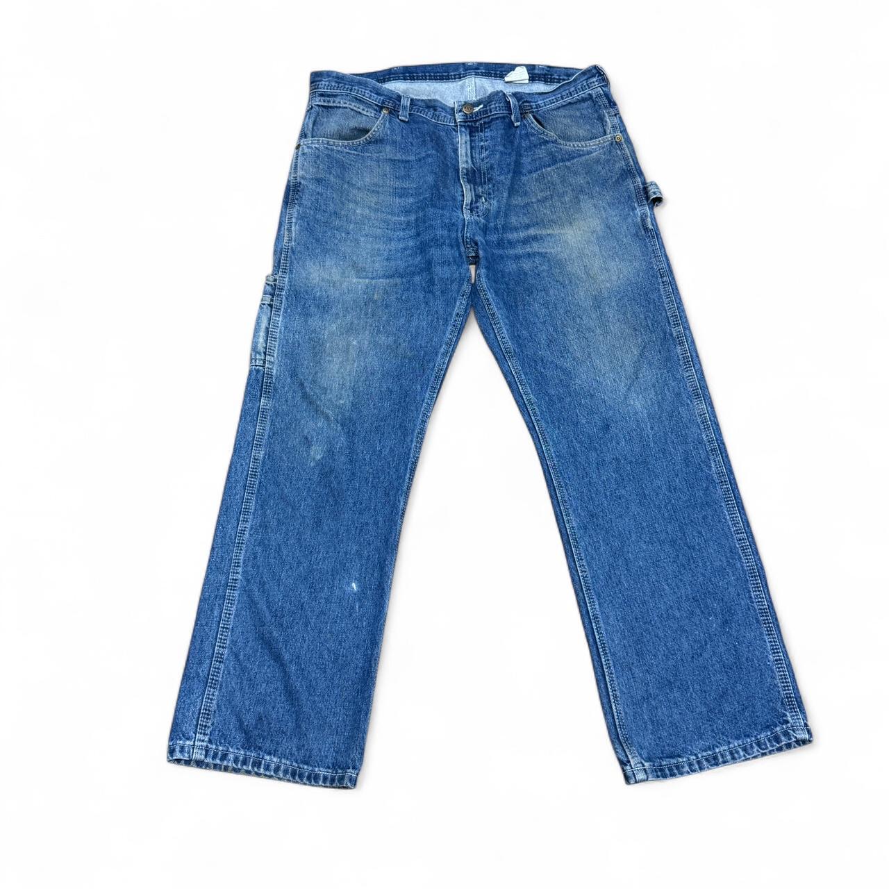 Blue denim carpenter jeans in size 34x29