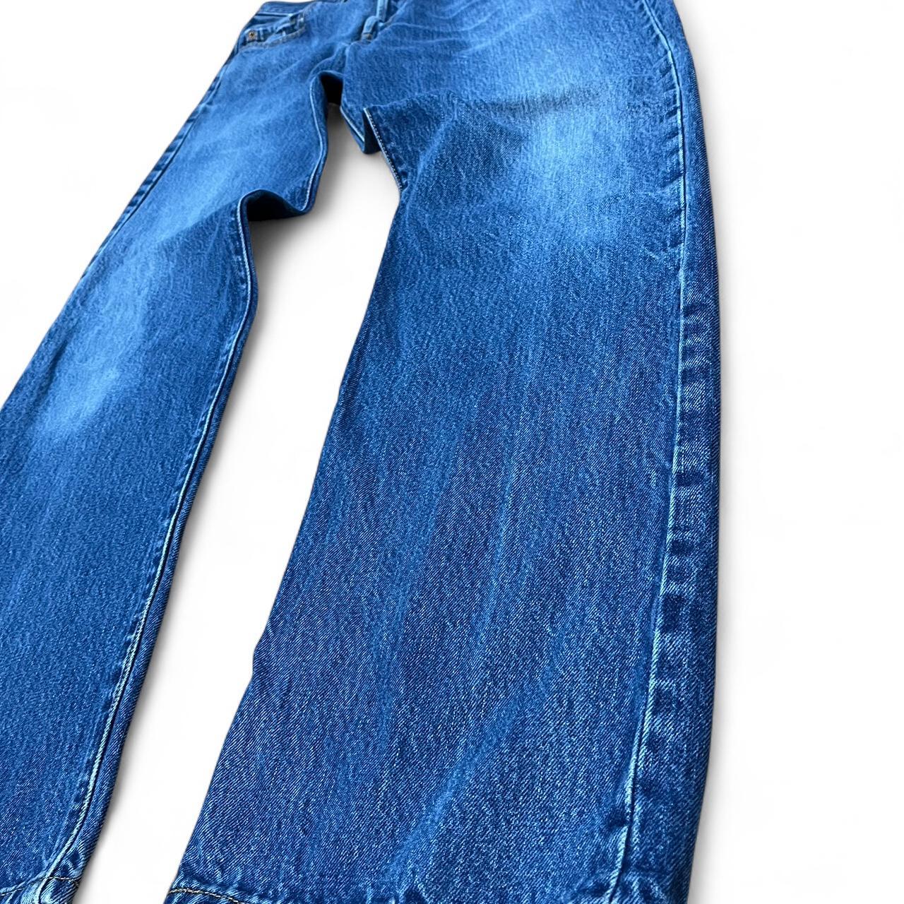 Vintage Levi’s 501 Jeans – W34 L32 – Mid Wash – Distressed Patch Tag