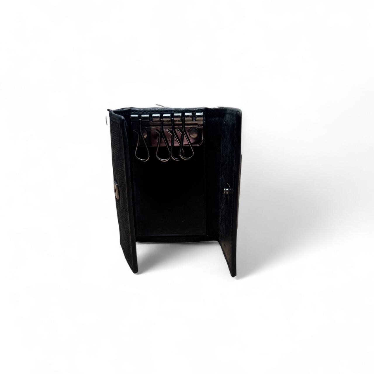 Vintage gucci key holder in dark navy