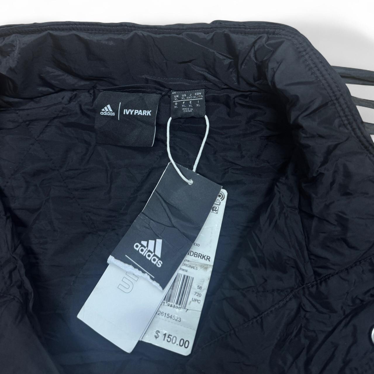 Adidas x Ivy Park Padded Windbreaker – Black & Gold – Women’s XL