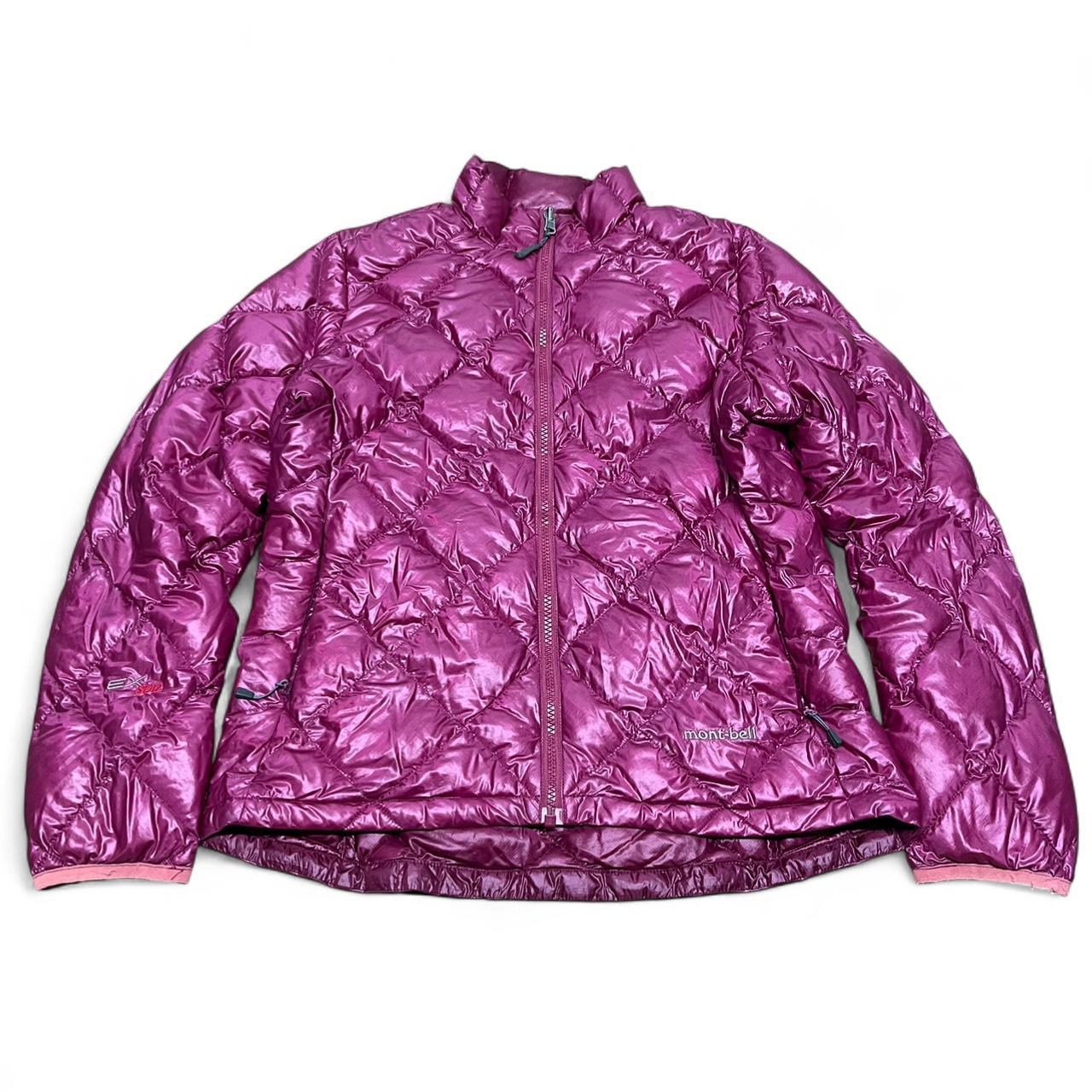 Genuine Montbell EX 800 fill power down jacket in beautiful magenta colour