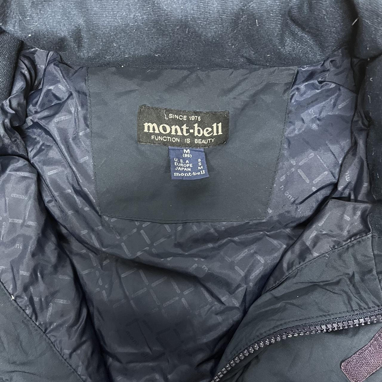 Men’s genuine Montbell down parka in navy blue