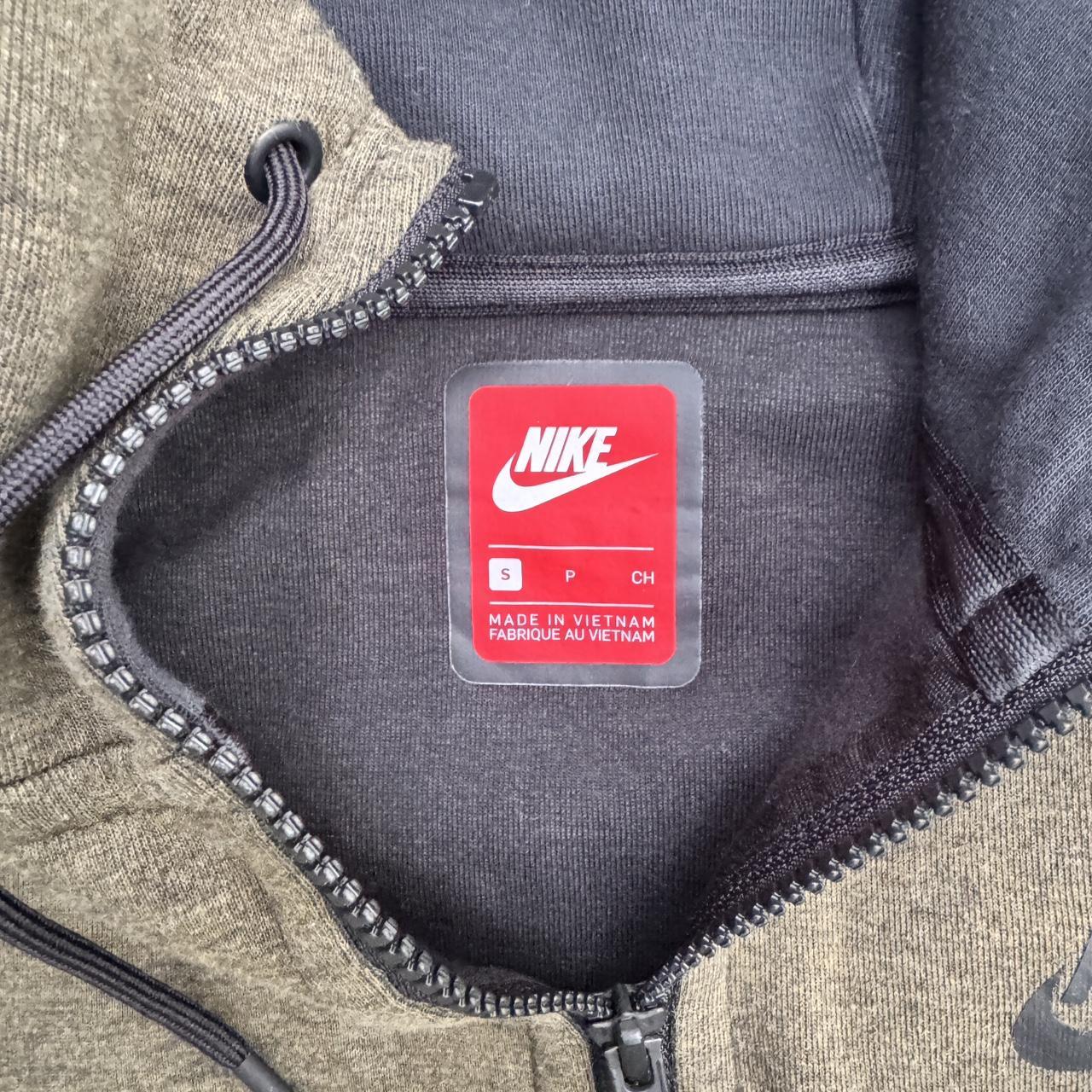 Khaki Nike tech fleece hoodie