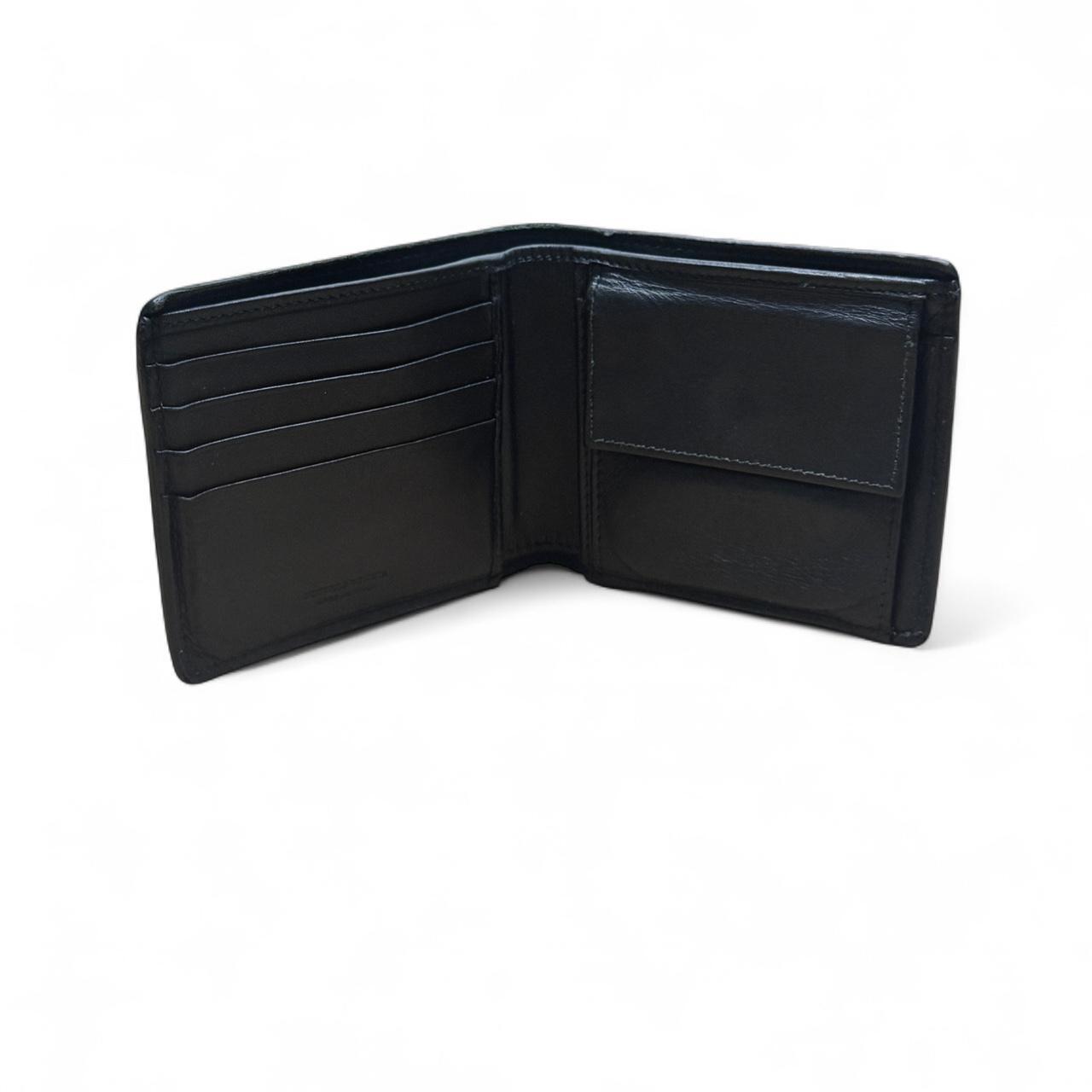 Bottega Veneta Black Leather Vintage Wallet