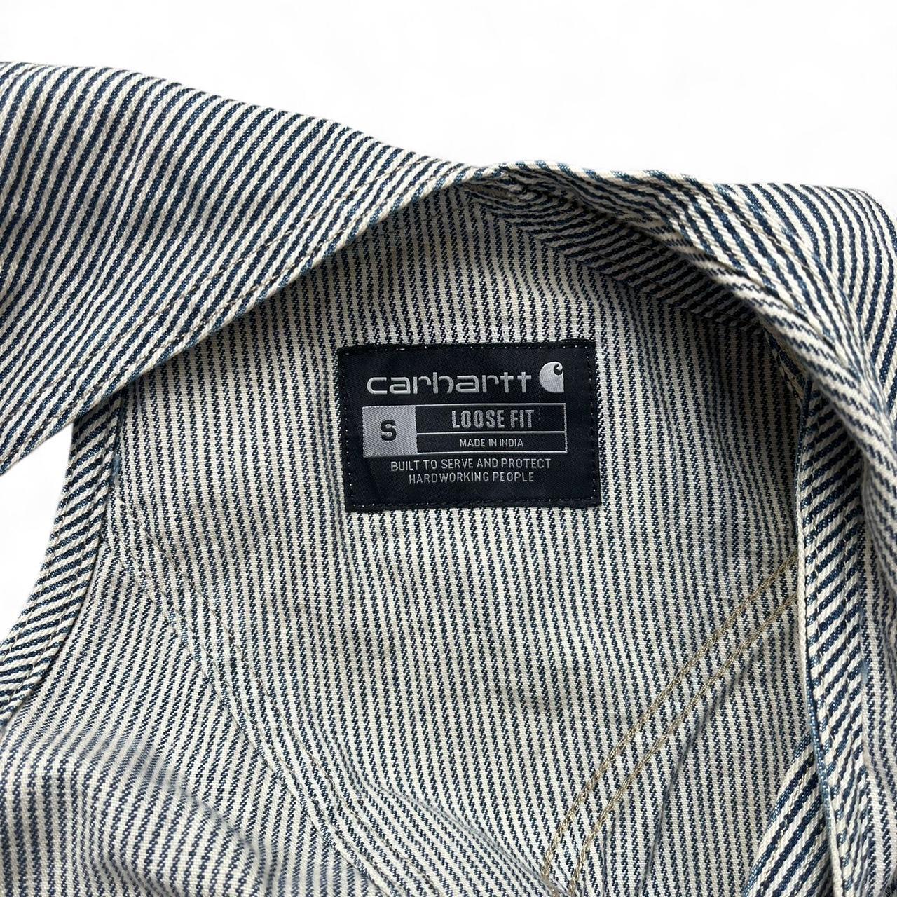 Carhartt Striped Denim Overalls – Size Small