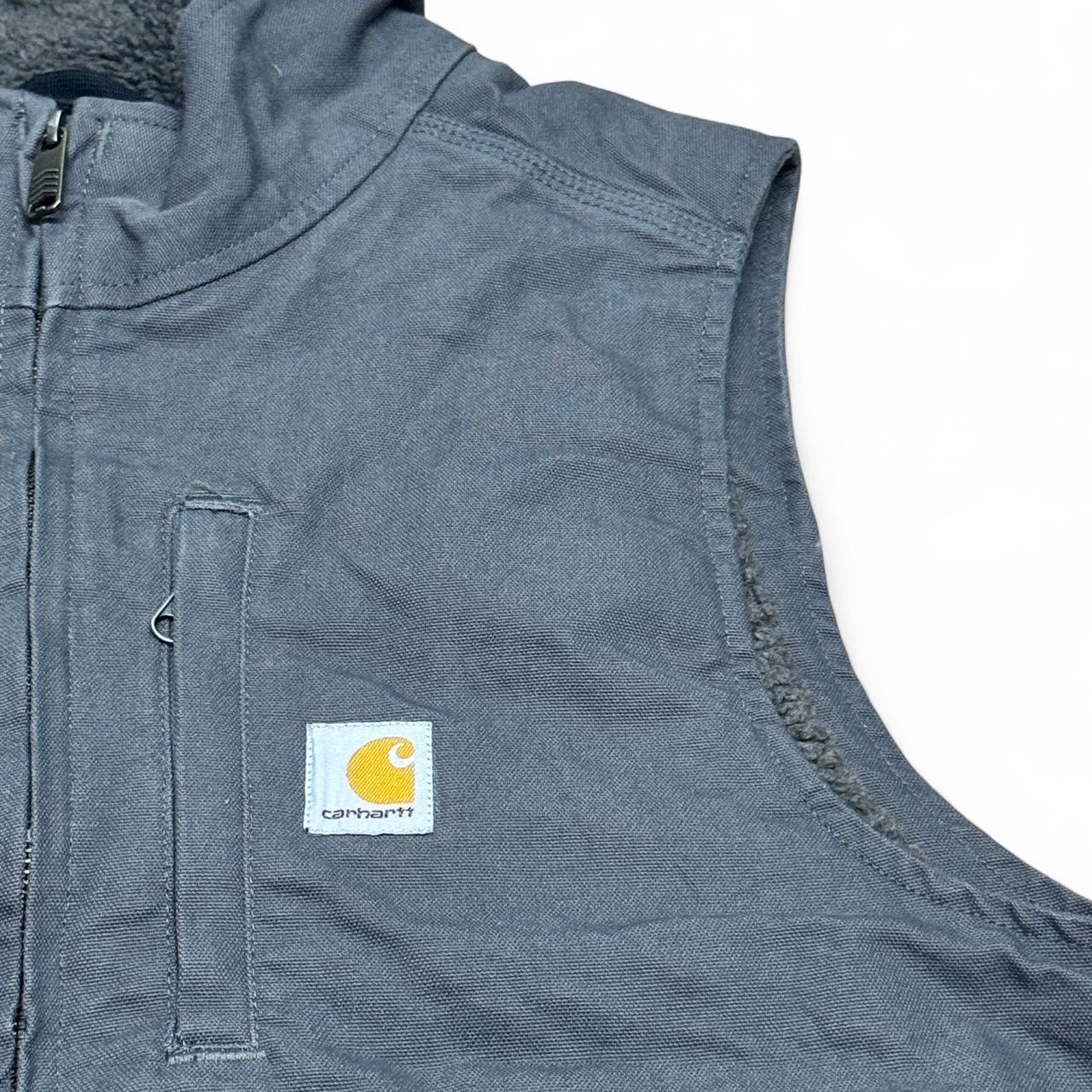 Carhartt Gilet – Grey (Size S) – Sherpa Lined