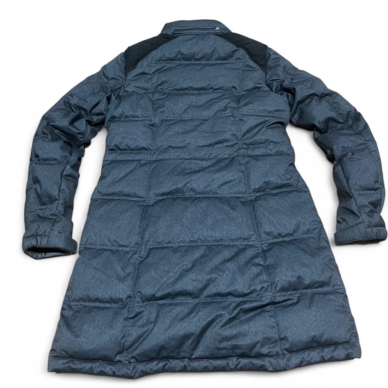Women’s Long Navy Down Puffer Parka Coat – Warm Winter Coat by Montbell – Size 95 women’s S/M