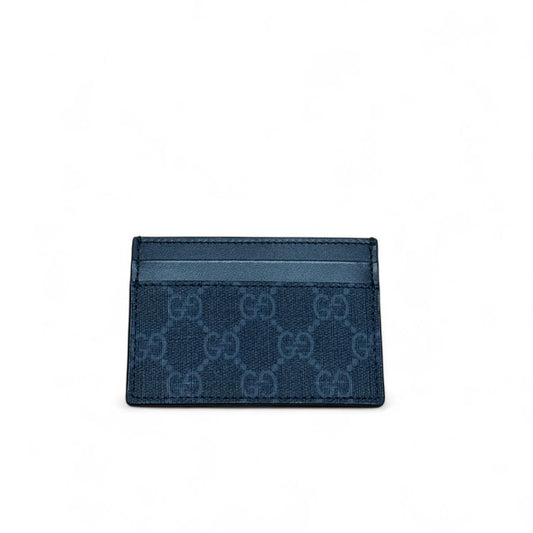 Gucci Black & Grey GG Card Holder – Brand New