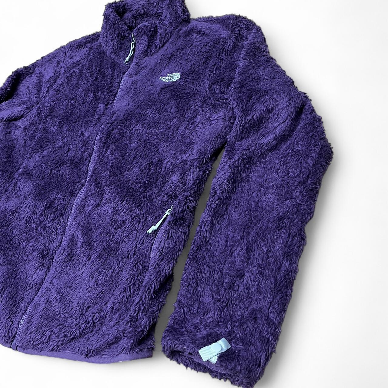 Women’s Purple North Face Fluffy Fleece – Full Zip – Size Large