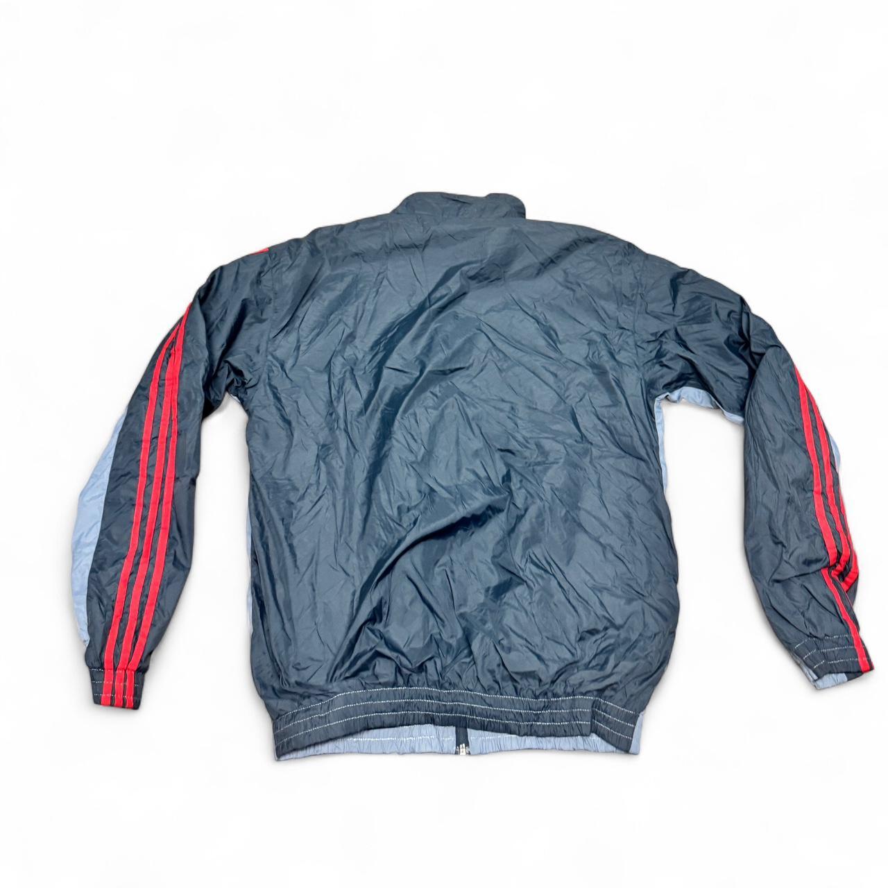 Adidas Women’s Track Jacket – Grey / Black / Red – Size 14