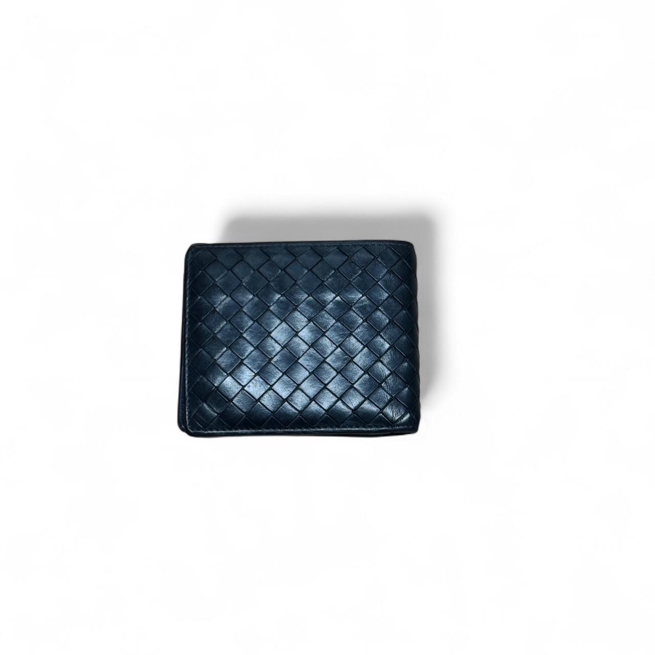 Bottega Veneta Black Leather Vintage Wallet