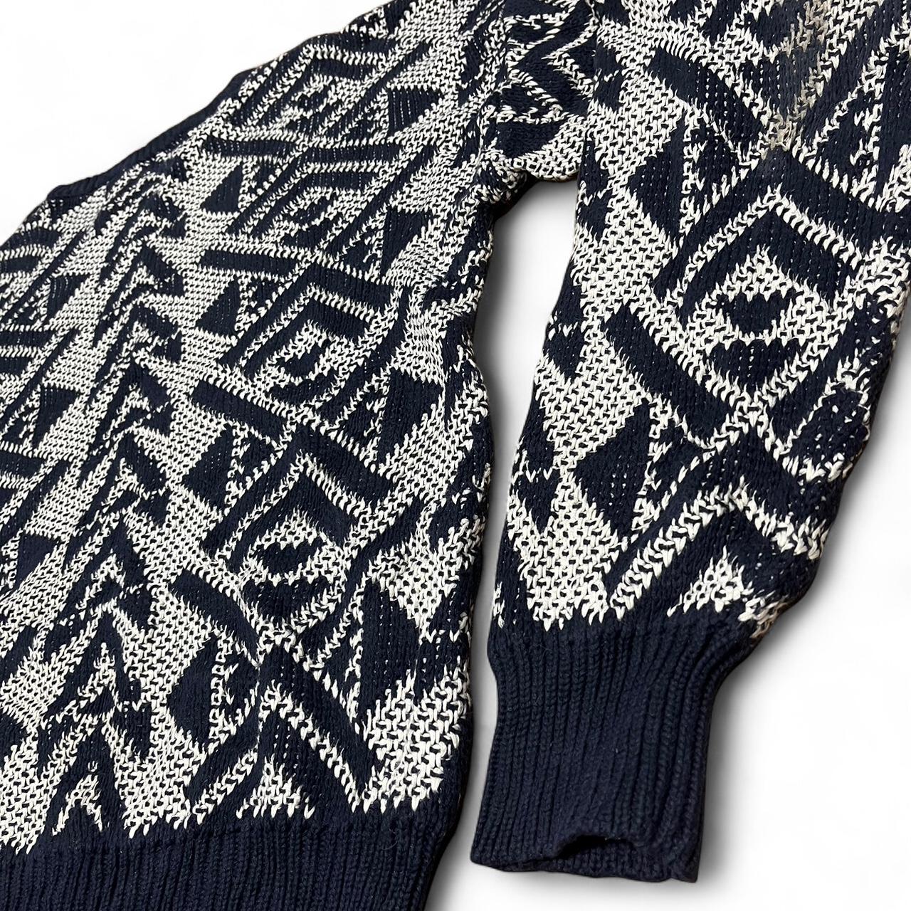 Navy & White Knit – Gianfranco Ruffini (L)