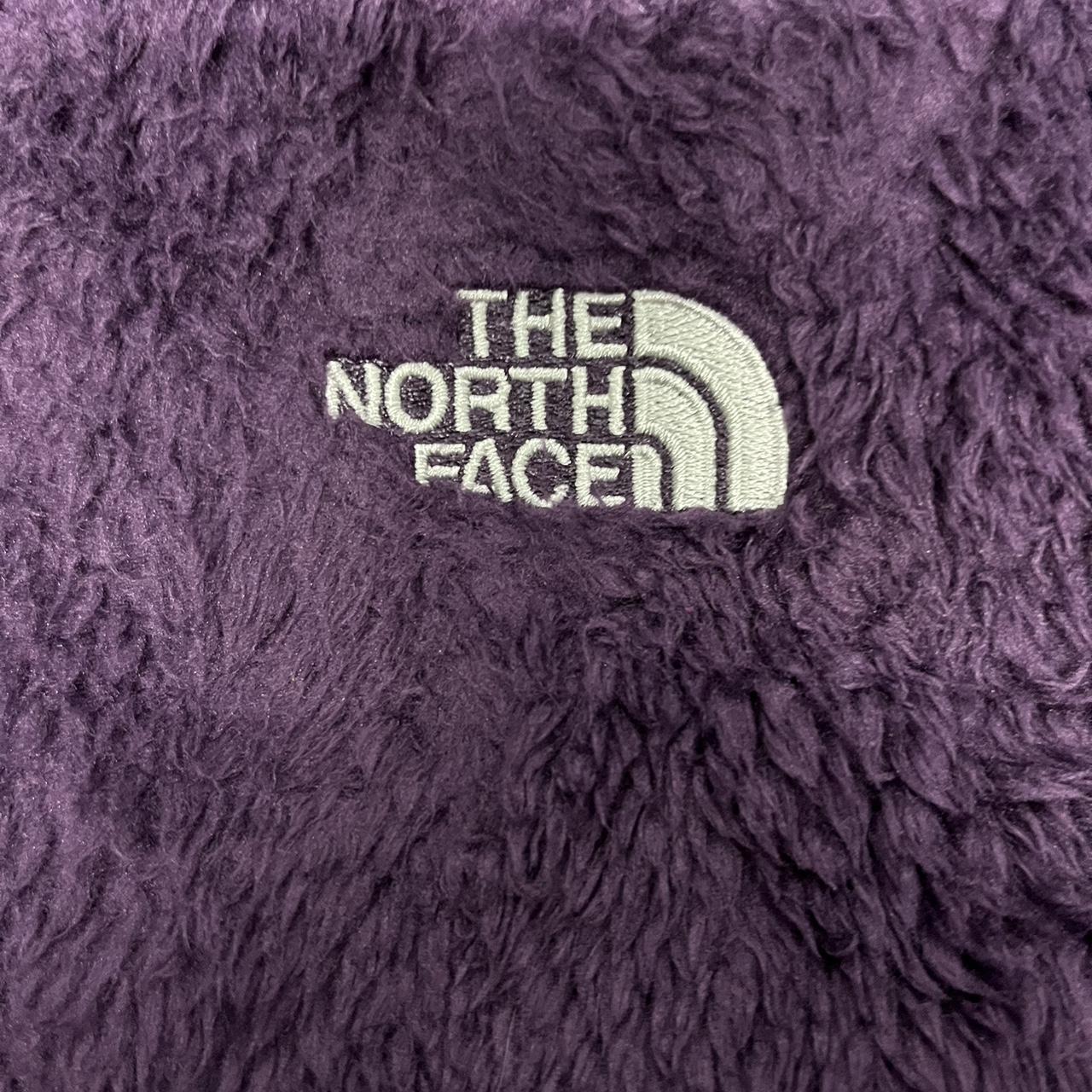 Women’s Purple North Face Fluffy Fleece – Full Zip – Size Large