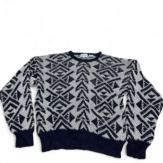 Navy & White Knit – Gianfranco Ruffini (L)