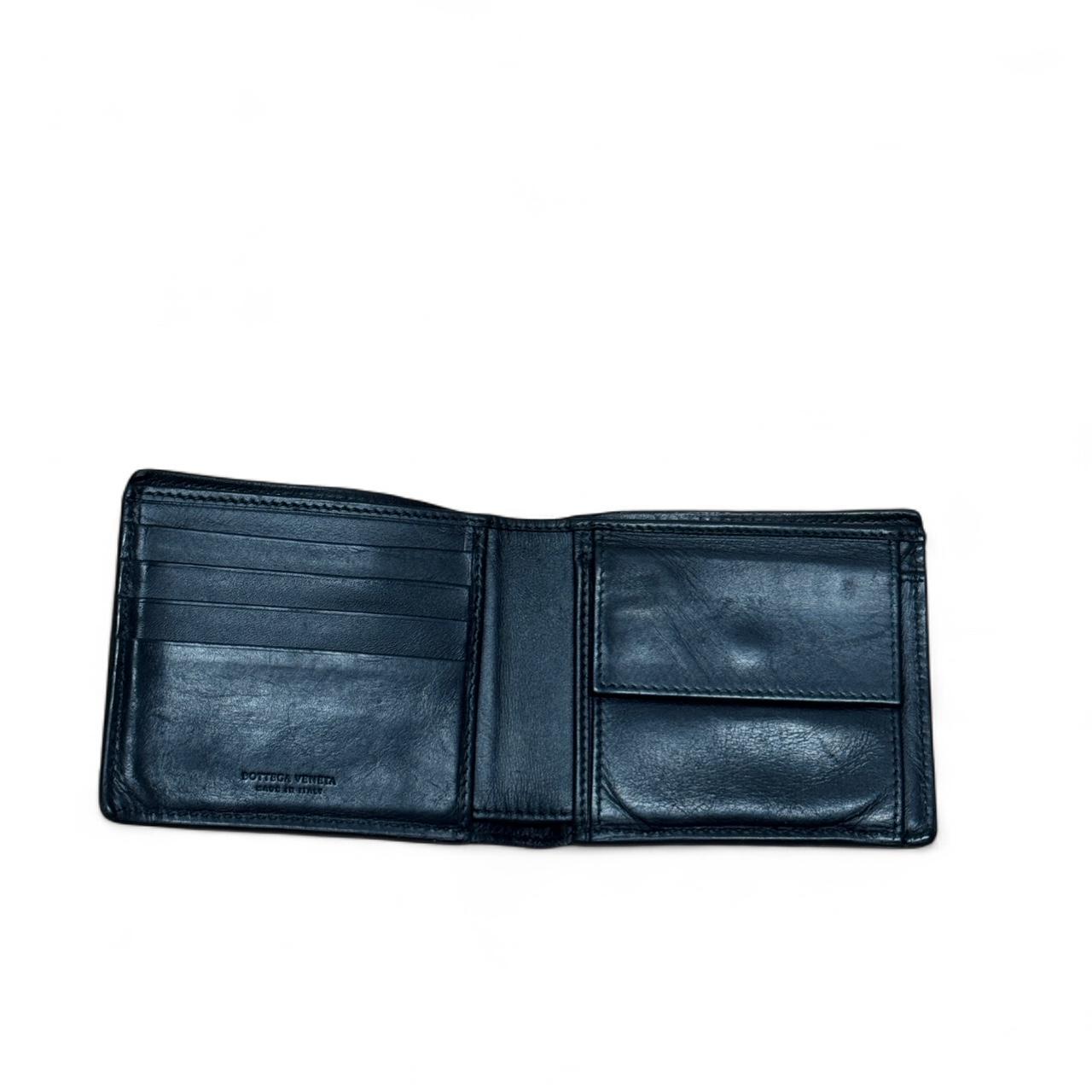 Bottega Veneta Black Leather Vintage Wallet