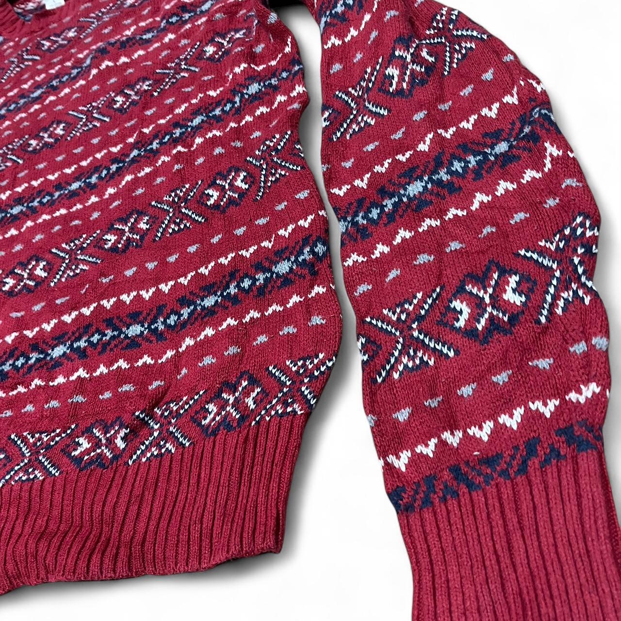 Red Knit Jumper – St John’s Bay (L)