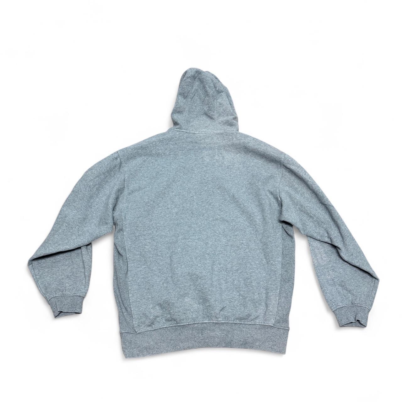 Grey Nike Harrison Lacrosse hoodie in size medium with a centre pocket and front swoosh logo