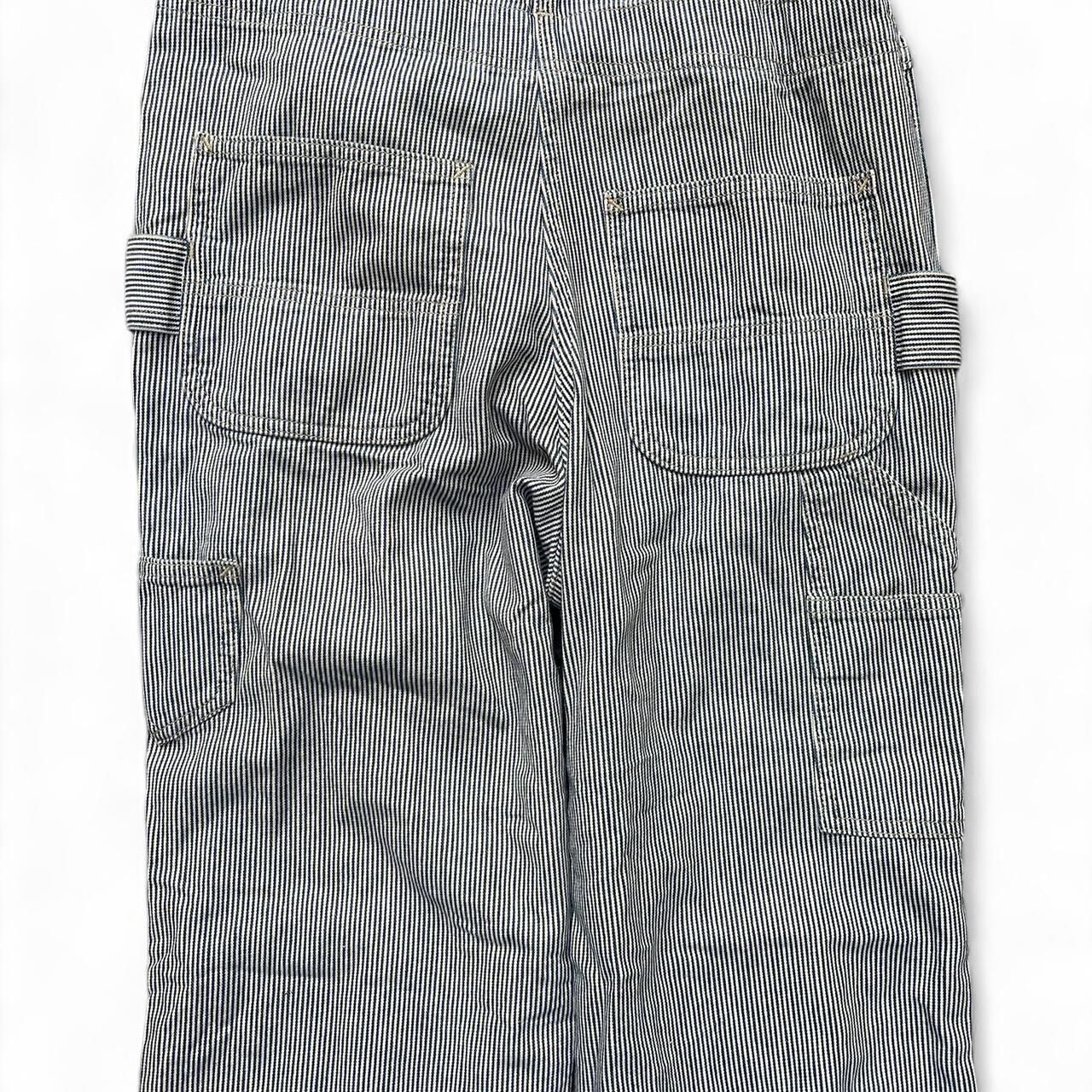 Carhartt Striped Denim Overalls – Size Small