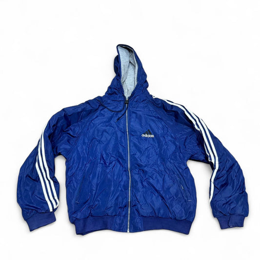 90s Adidas Reversible Jacket – Blue & Grey