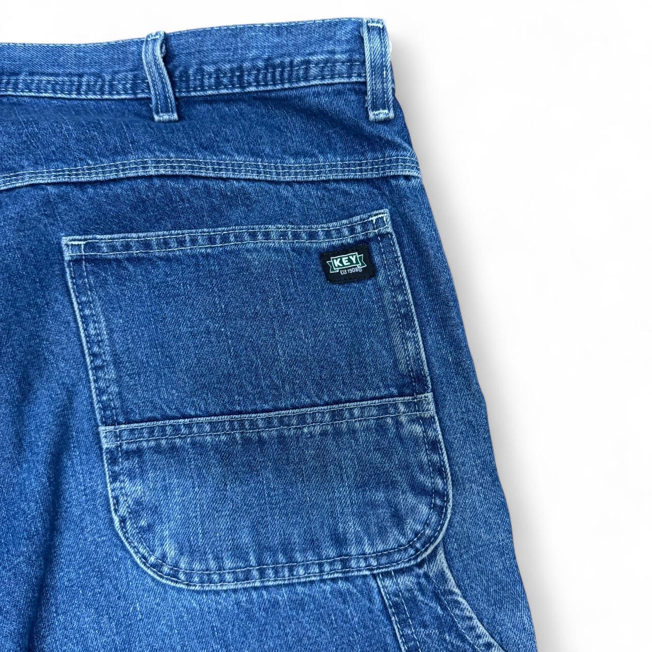 Blue denim carpenter jeans in size 34x29