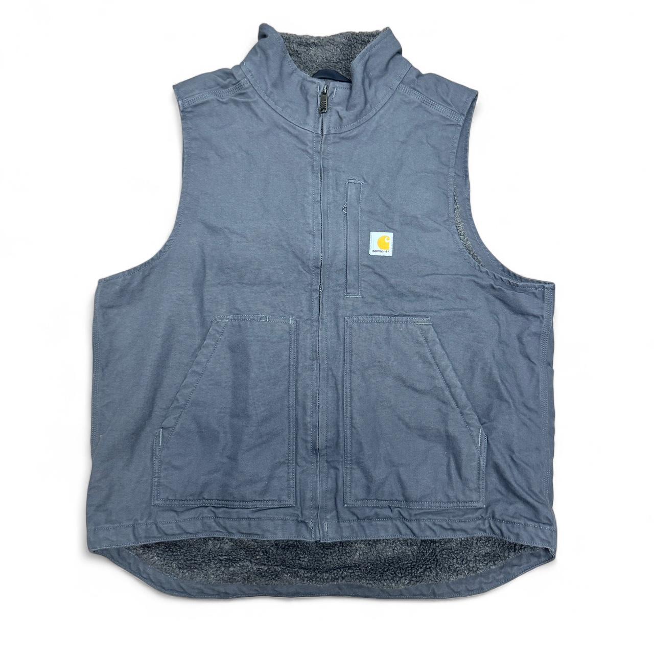 Carhartt Gilet – Grey (Size S) – Sherpa Lined