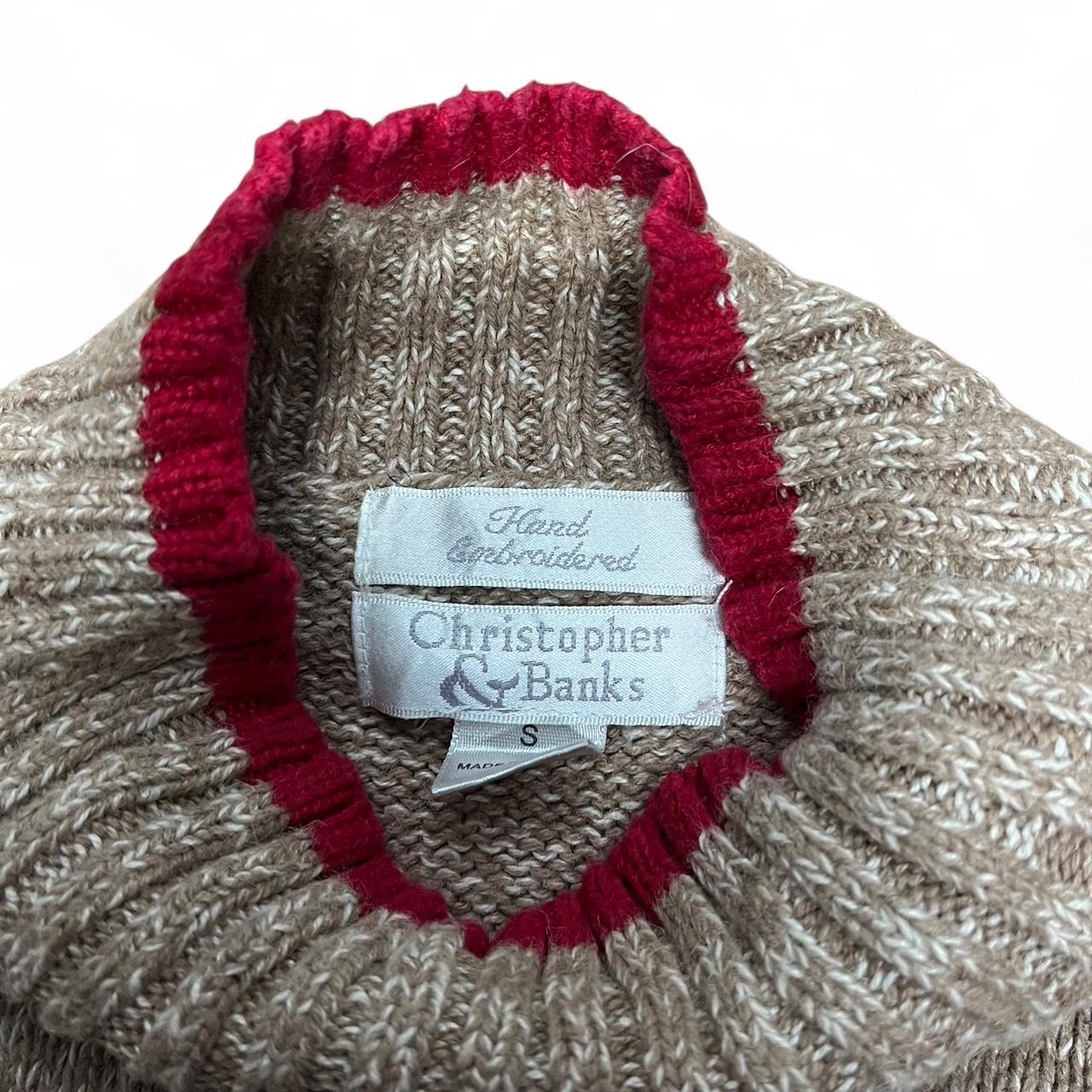 Beige & Red Christmas Jumper – Christopher & Banks (S)