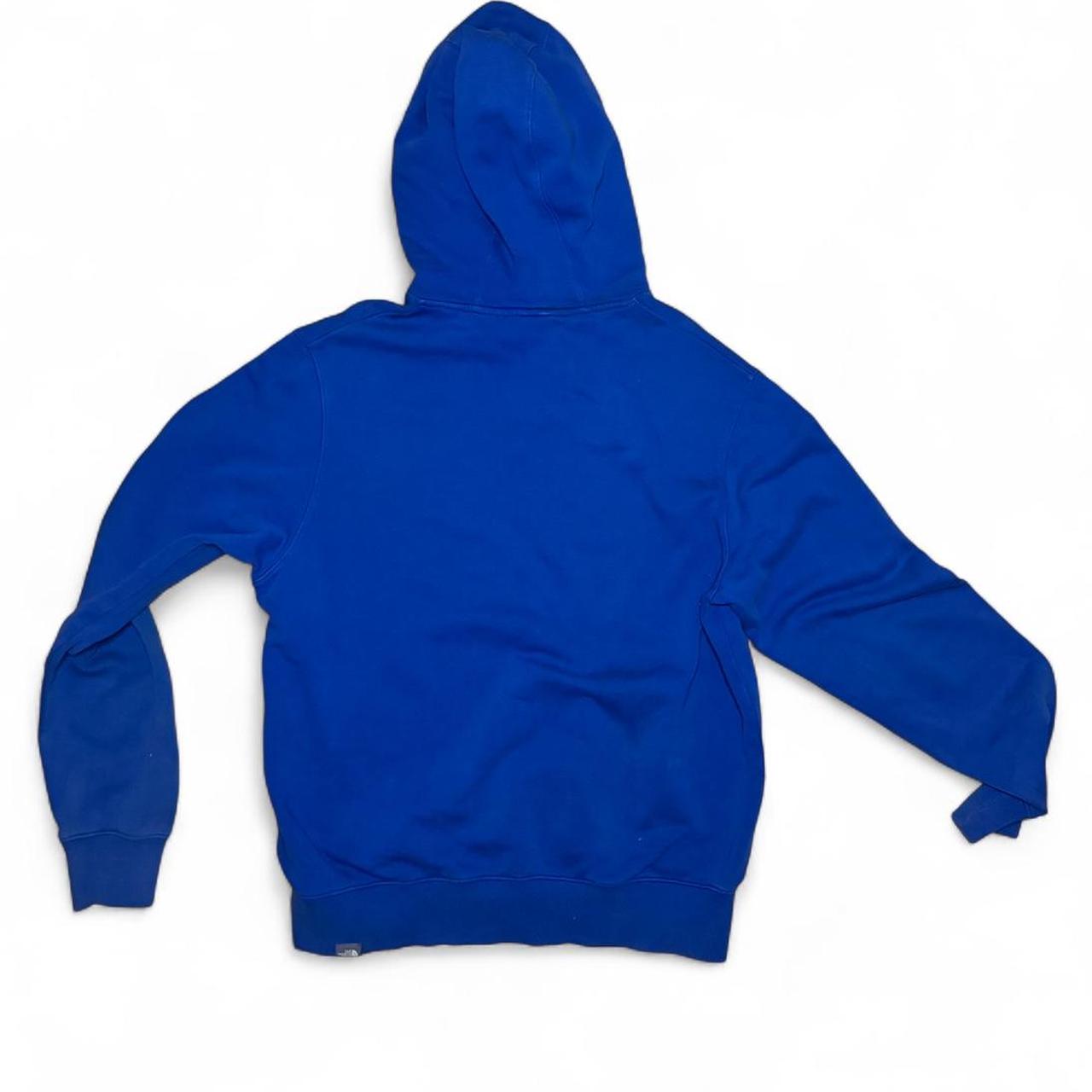 -blue north face hoodie