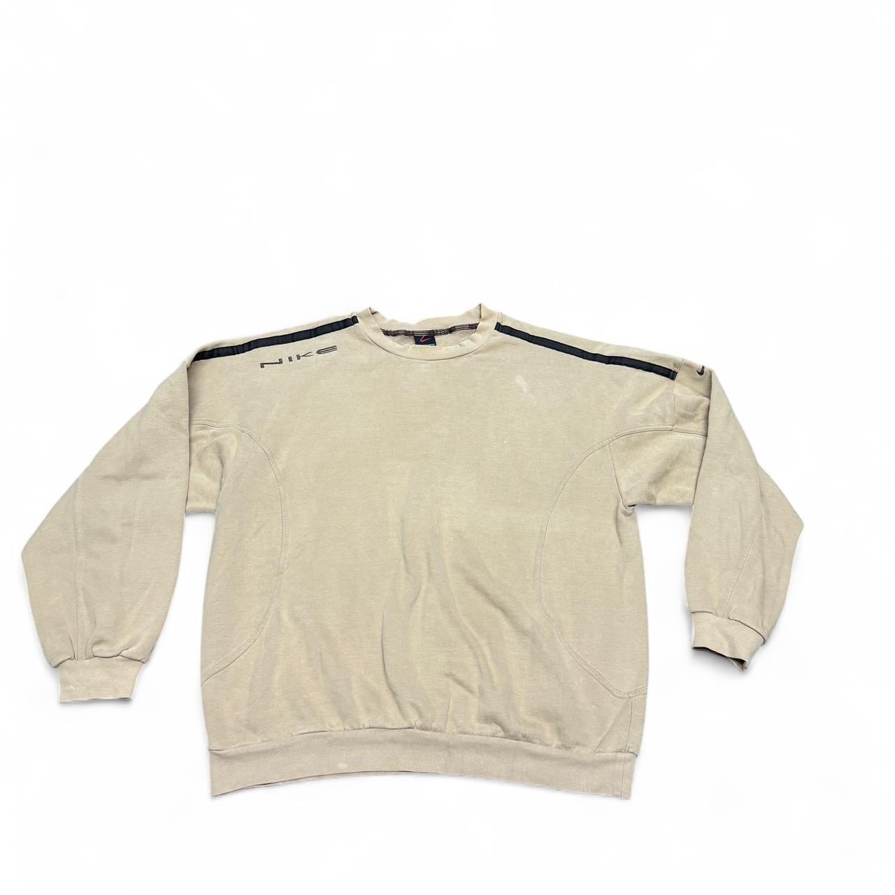 Nike 90s Cream & Brown Crewneck – Medium