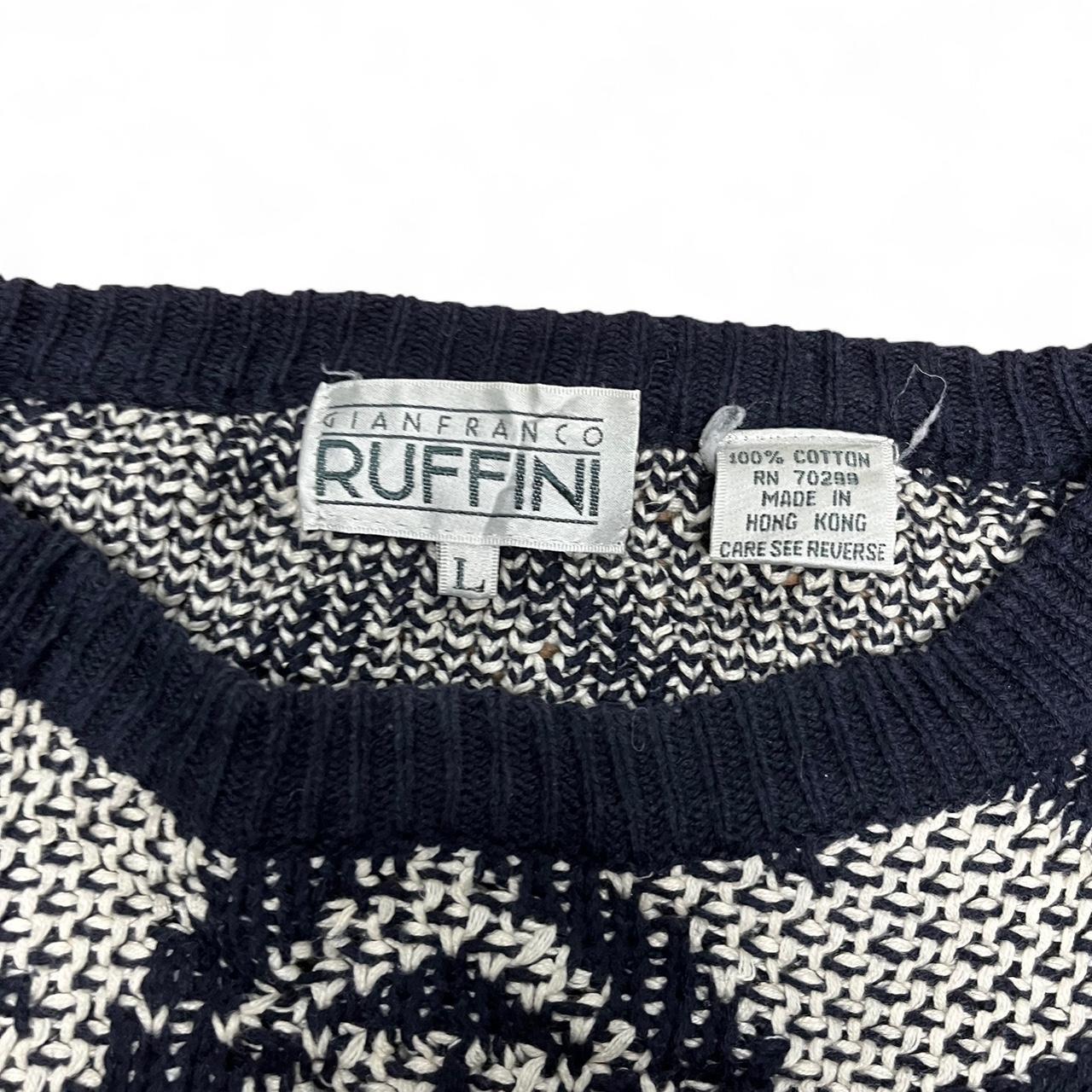 Navy & White Knit – Gianfranco Ruffini (L)