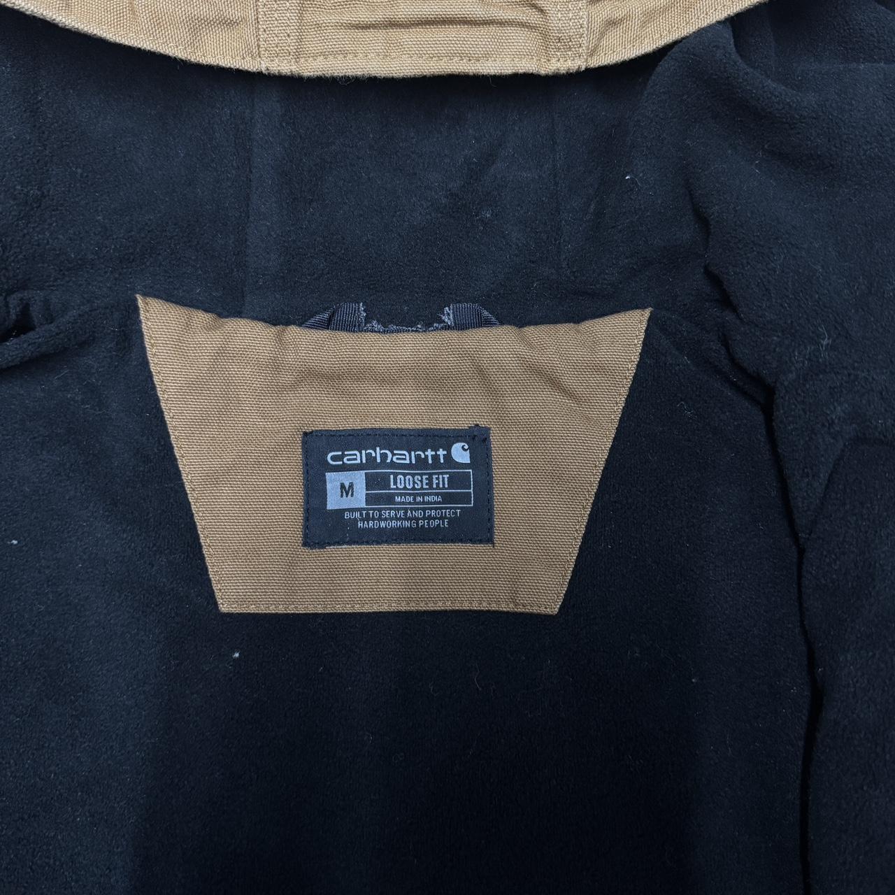 Carhartt Tan Active Jacket Fleece Lined Size M Loose Fit