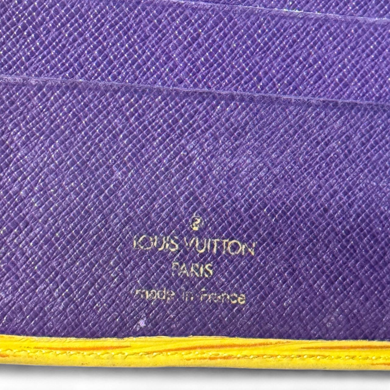 Louis Vuitton Yellow & Purple Vintage Wallet
