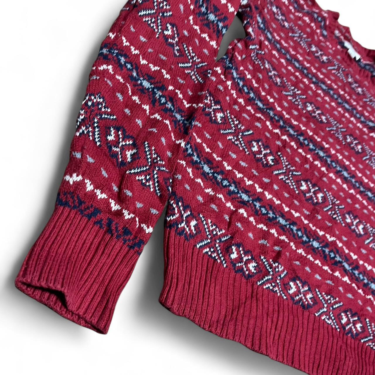 Red Knit Jumper – St John’s Bay (L)