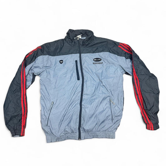 Adidas Women’s Track Jacket – Grey / Black / Red – Size 14